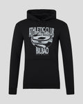 Black hoodie featuring a large Athletic Club Bilbao graphic with a stadium illustration on the front