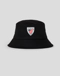 Gorro bucket negro con parche del Athletic Club Bilbao en el frente